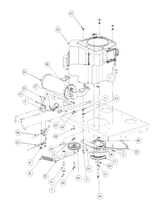 Kohler Engine Assembly Diagram and Parts List for M60-KH 53AB5BAX150-25-HP Cub Cadet Lawn Tractor